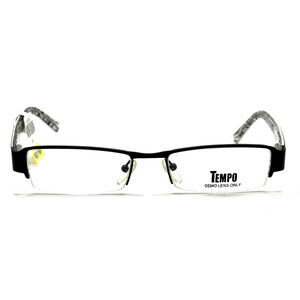 TEMPO CTR7000 BLACK EYEGLASSES SUNGLASSES FRAMES 51-18-140